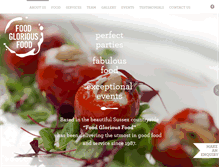 Tablet Screenshot of foodgloriousfoodsouth.co.uk